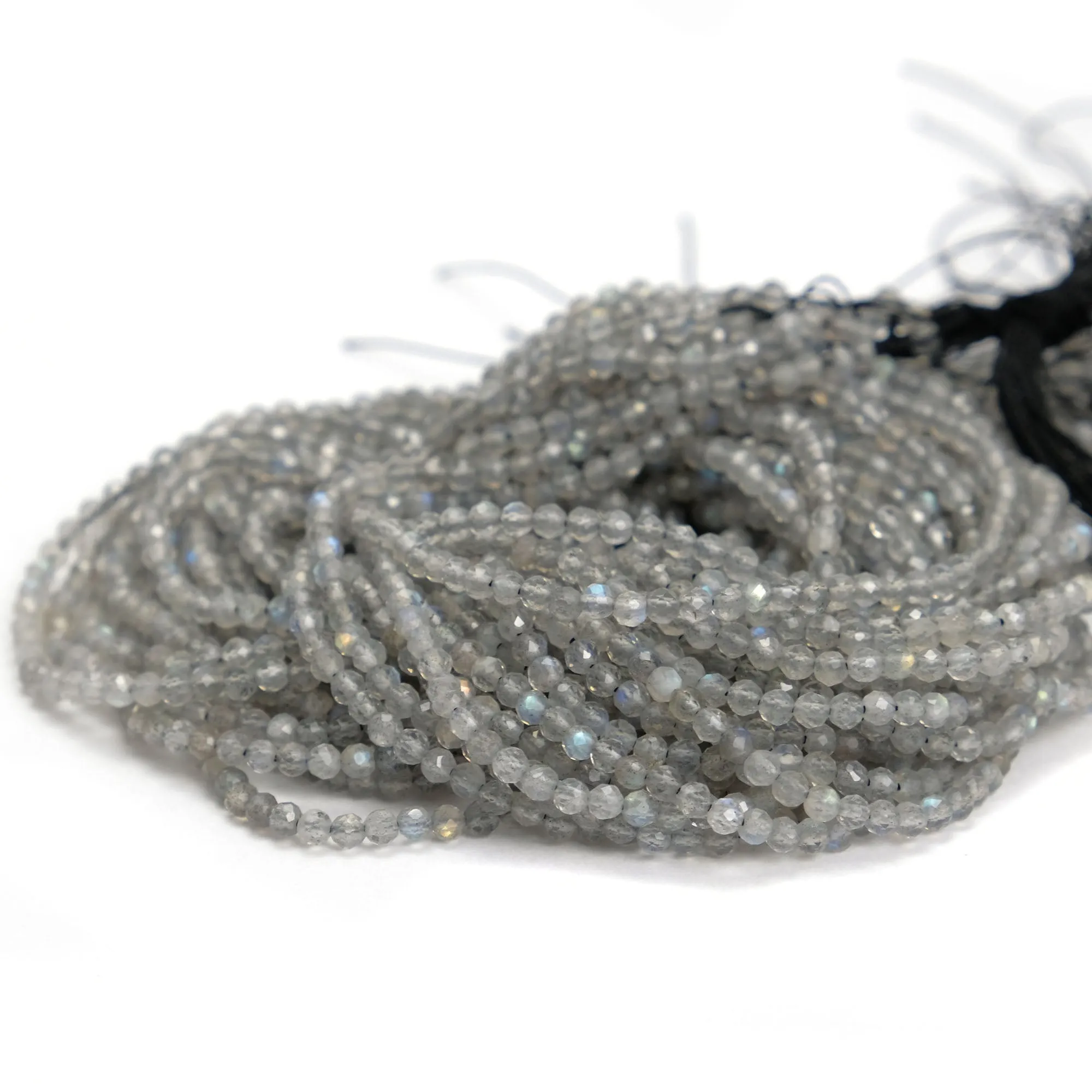 Labradorite 3mm Faceted Rounds