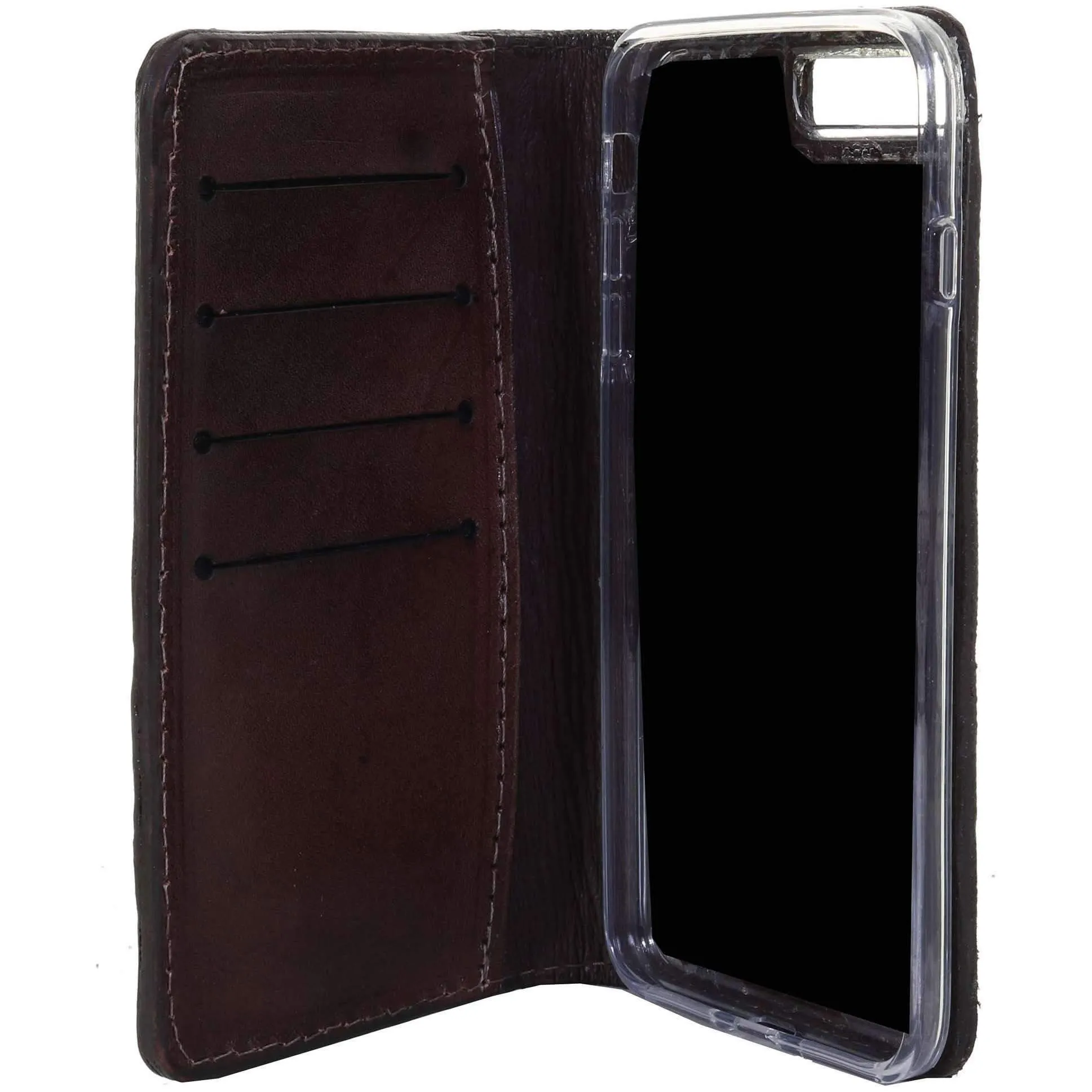 LCPW02 - Rustic Patina Croco Print Cell Phone Wallet