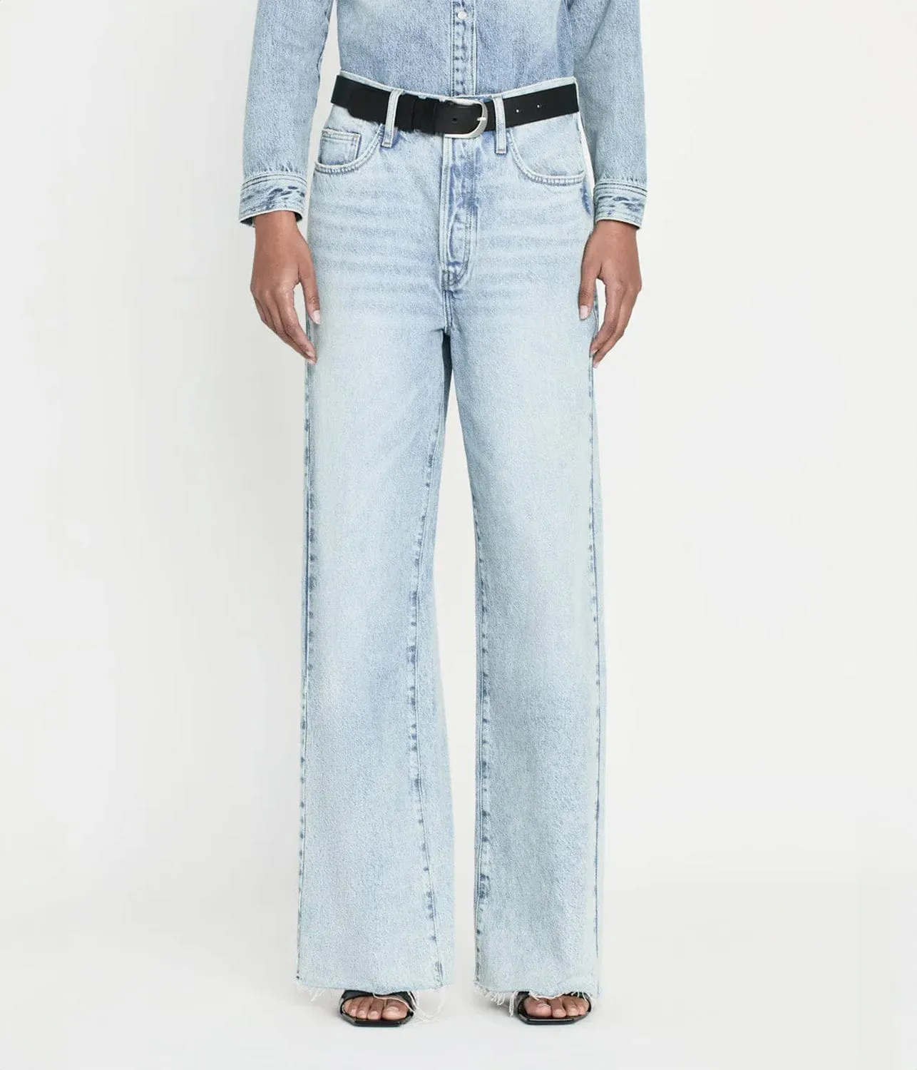 LE LOW BAGGY WIDE LEG JEAN- FIZZ INDIGO