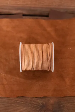 Leather Cord Creativa (2,0mm), 25 m Natural