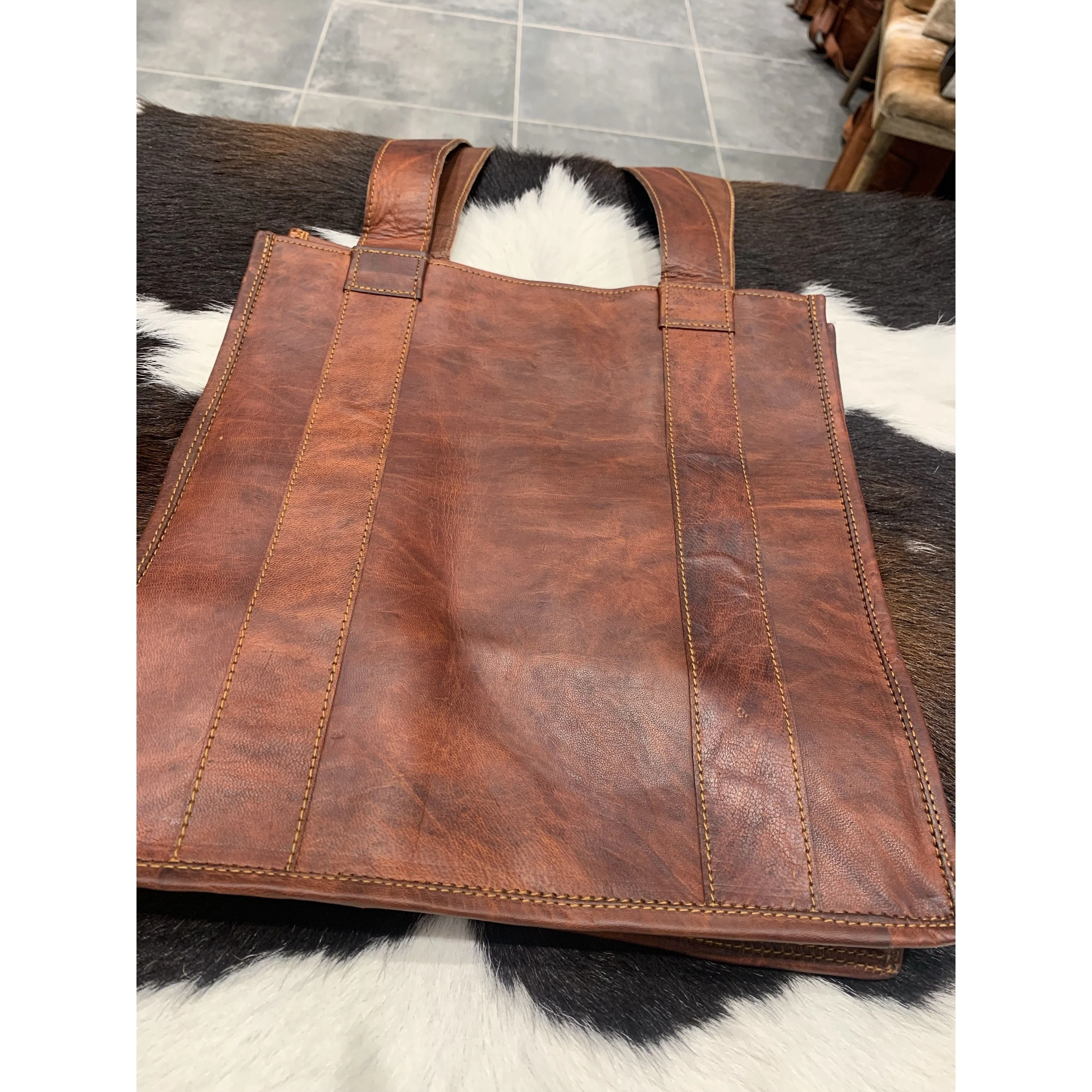 Leather Shopper #549 everyday bag