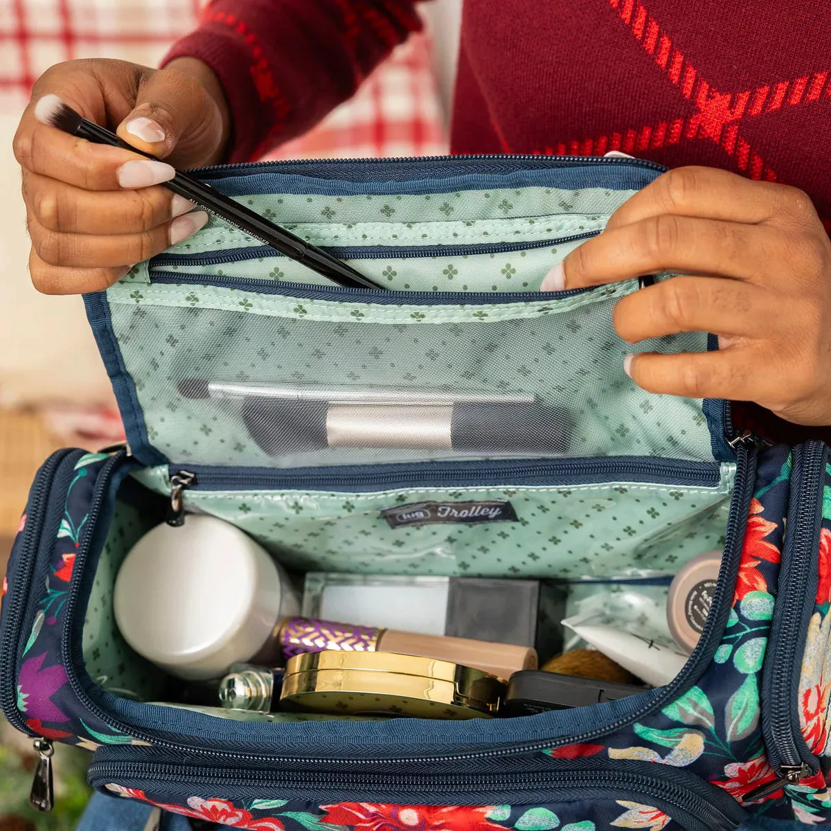 LUG Trolley Cosmetic Case in Indigo Blue
