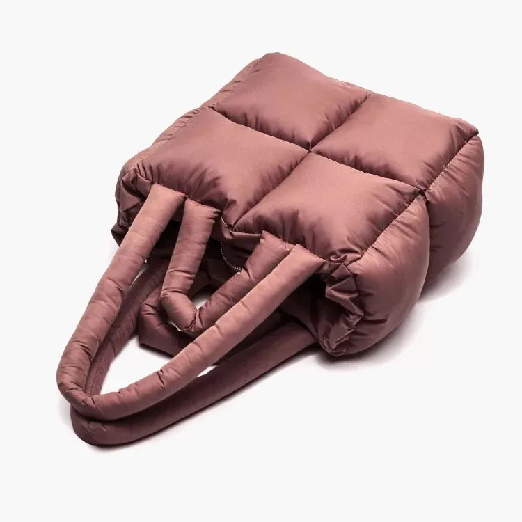 Luxury puffer 2 wear fashion handbag