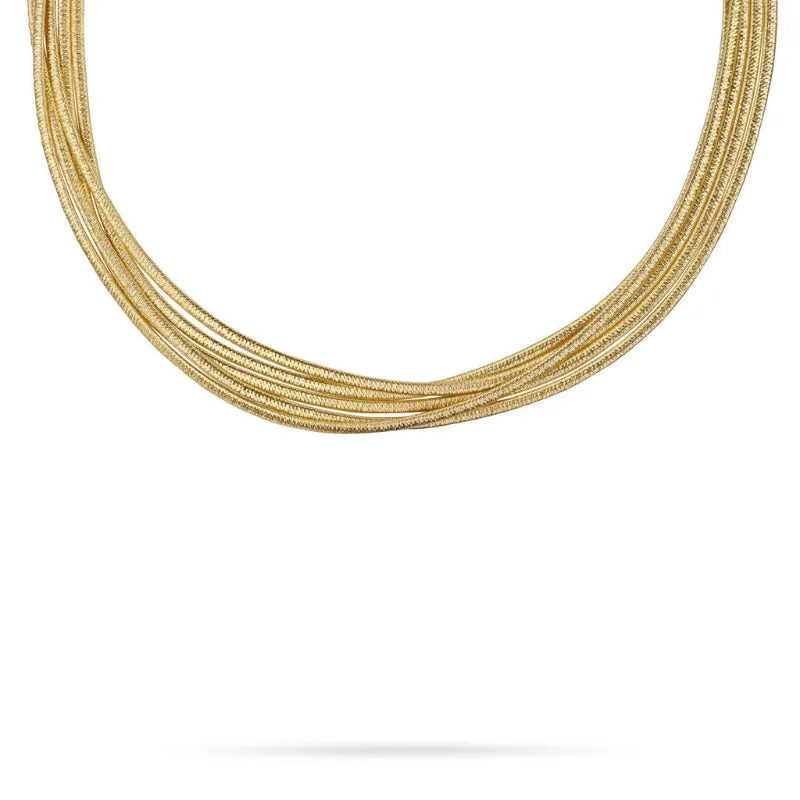 Marco Bicego Cairo Collection 18K Yellow Gold Five Strand Necklace