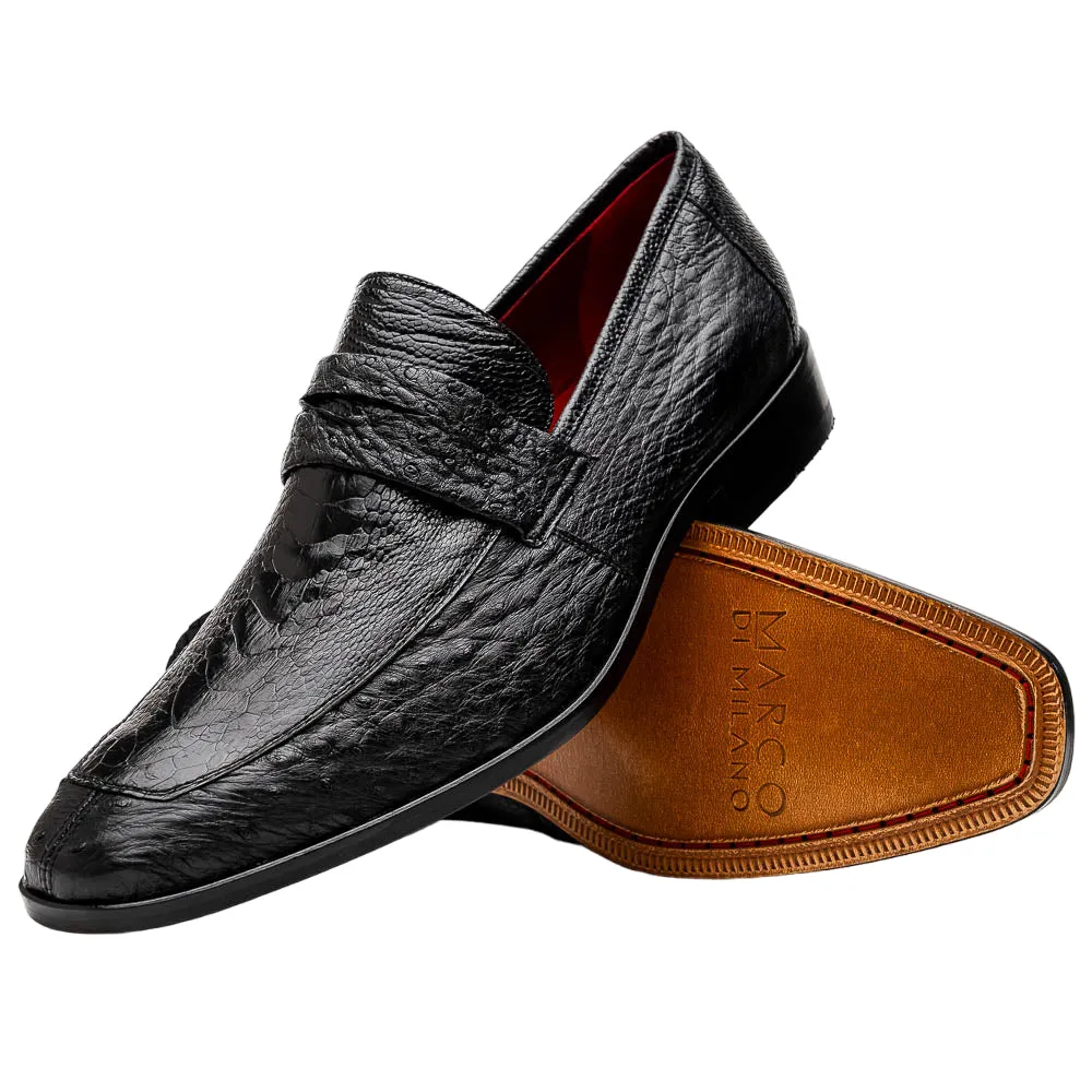 Marco Di Milano Fangio Ostrich Leg Black
