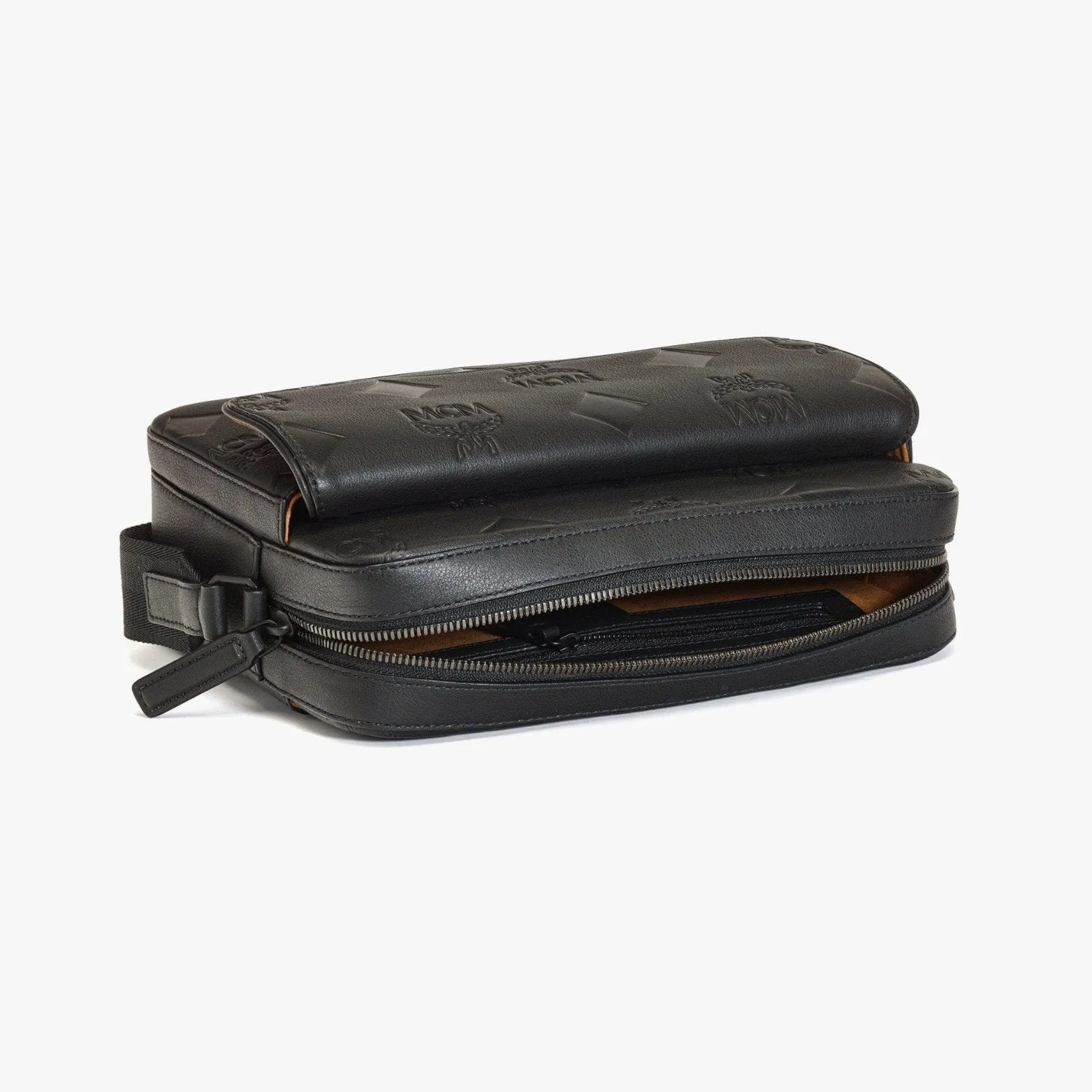 MCM Aren Messenger Bag in Maxi Monogram Leather