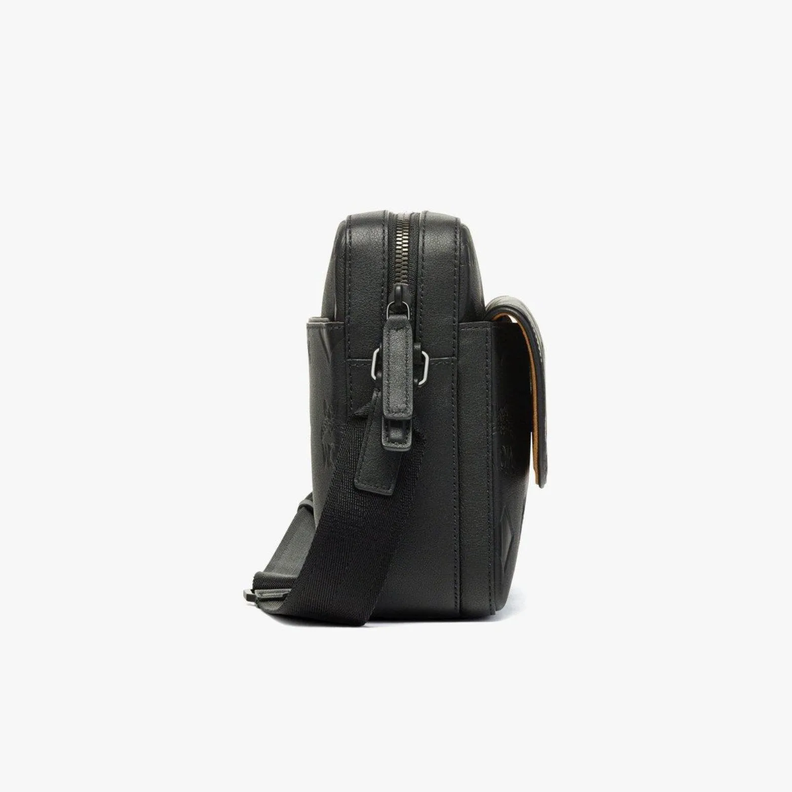 MCM Aren Messenger Bag in Maxi Monogram Leather