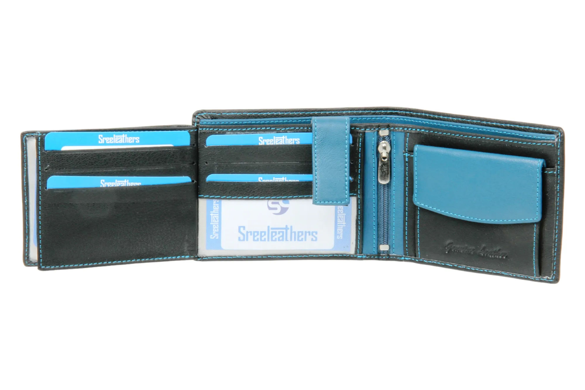 MENS LEATHER WALLET 42143 (BLACK)