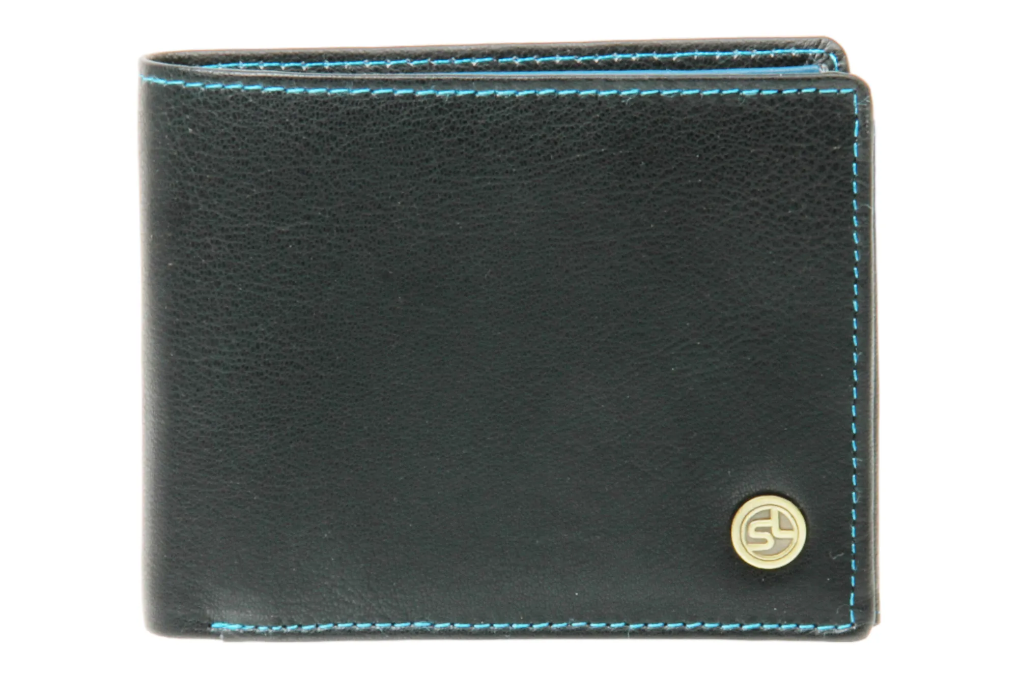MENS LEATHER WALLET 42143 (BLACK)