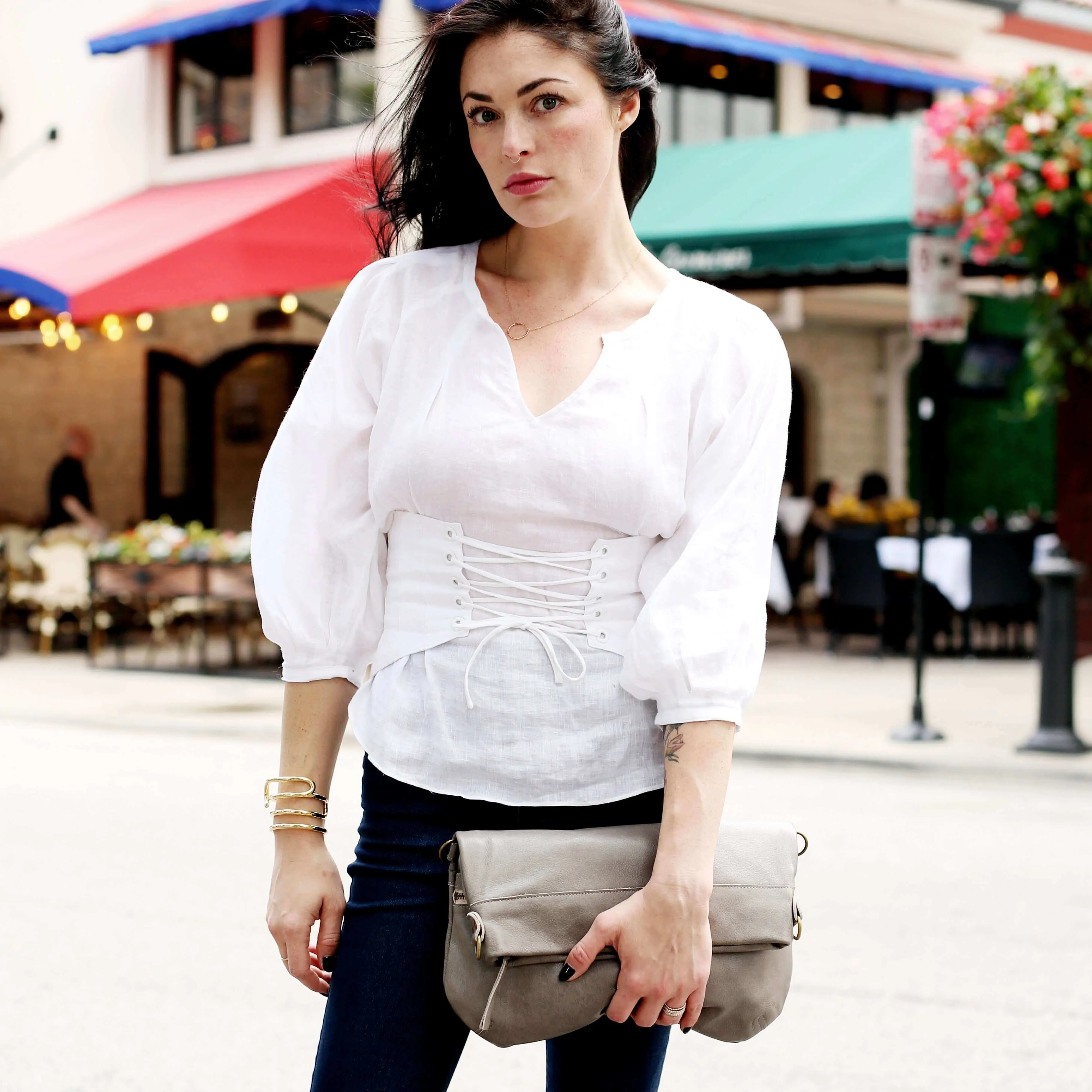 Mini-Lauren Crossbody - Stone Temple