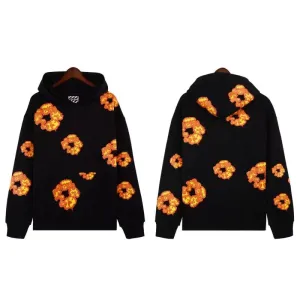 Moletom The Cotton Wreath Denim Tears x Offset Preto
