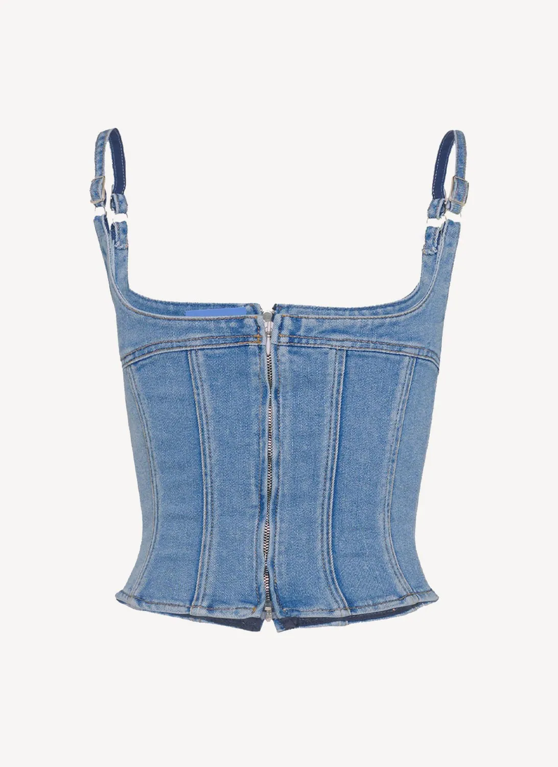 Mugler - Top - Blue Washed Dark - Femme