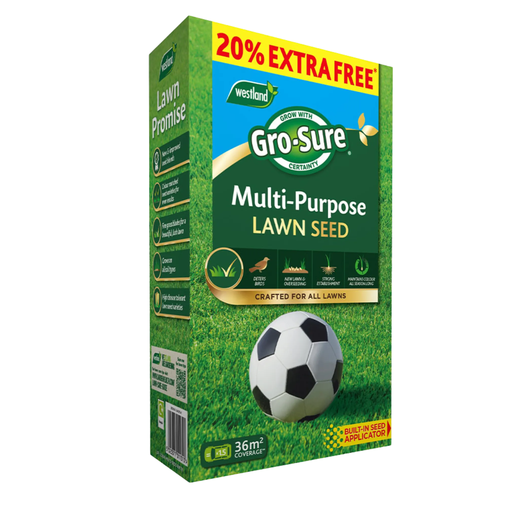 Multi-Purpose Lawn Grass Seed 30m2   20% EXTRA FREE