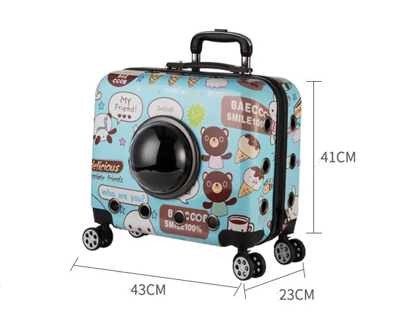 Pet trolley case out portable