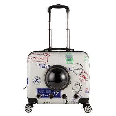 Pet trolley case out portable