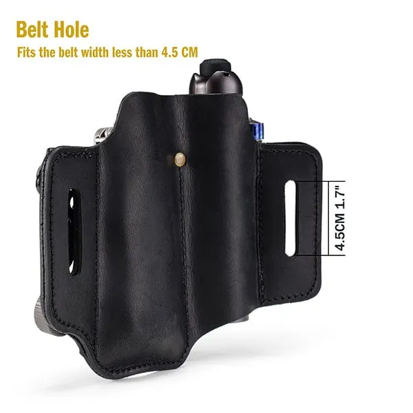 PJ35 Multitool Sheath for Belt, Leather EDC Pocket Organizer