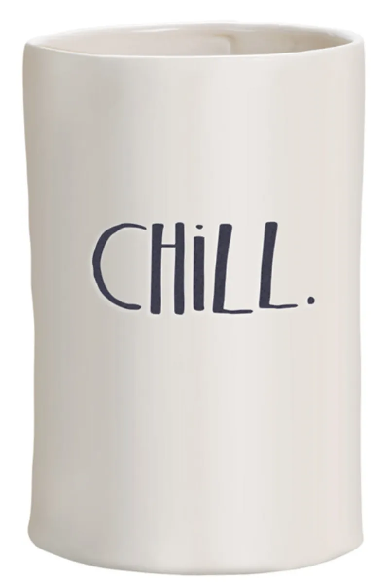 Rae Dunn Stem Print "Chill" Wine Cooler