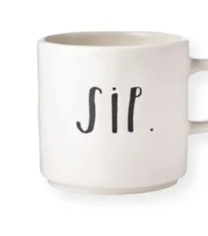 Rae Dunn Stem Print Sip Mug