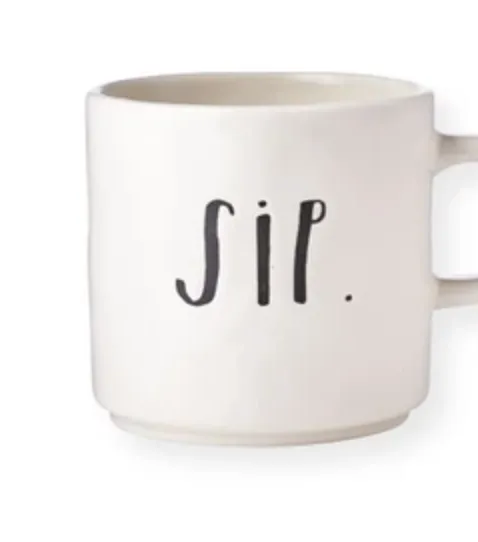 Rae Dunn Stem Print Sip Mug