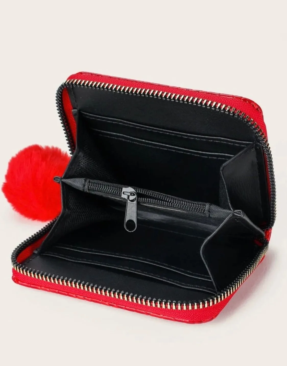 Red Glitter Coin Purse