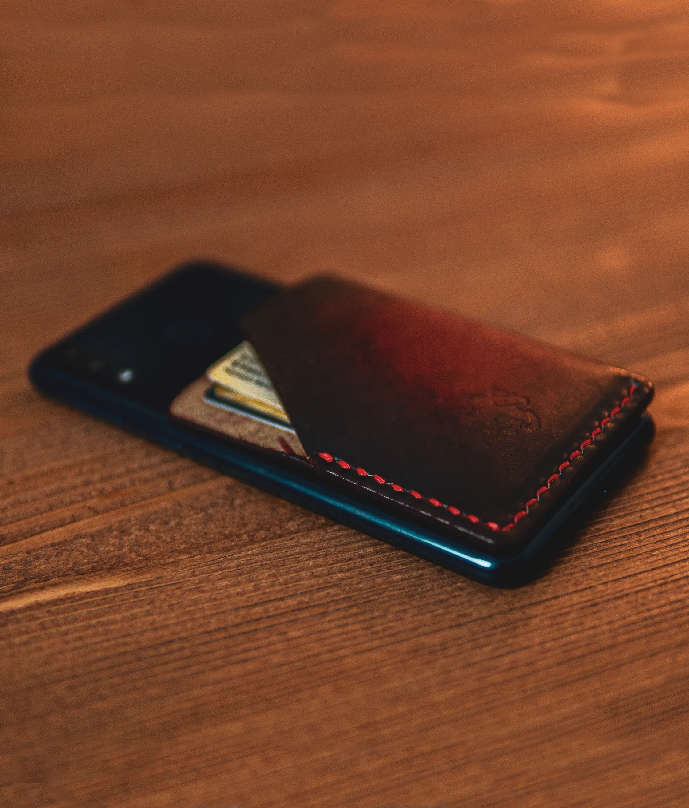 Red Leather Wallet - Applegold