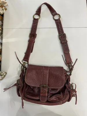 Roots multi pocket/tassels handbag