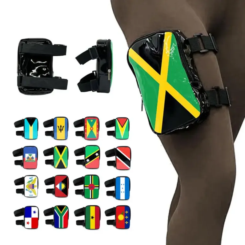 Run & Revel Caribbean Carnival Adjustable Thigh/Leg Bag - Bahamas