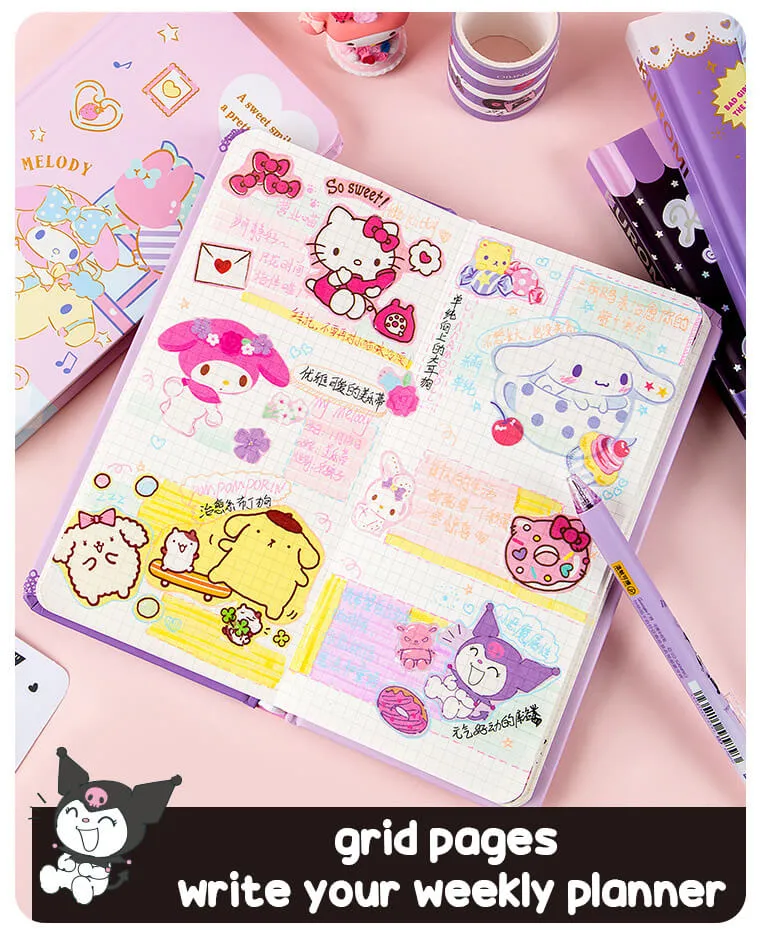 Sanrio Weekly Planner Grid Journal Notebook