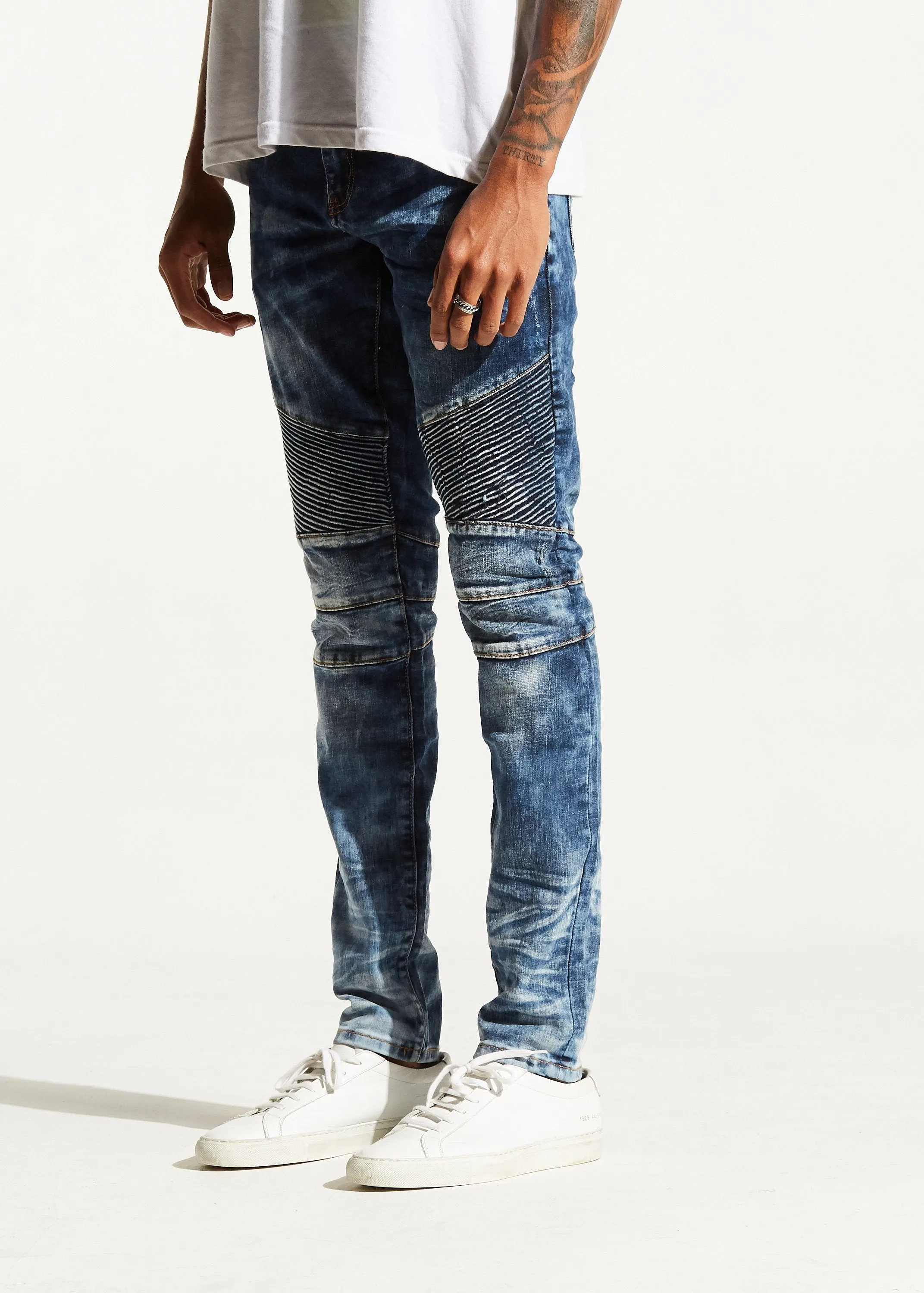 Skywalker Biker Denim (Deep Blue)