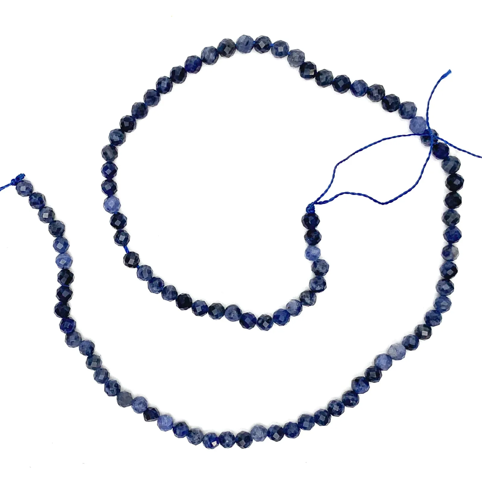 Sodalite 4.5mm Faceted Rounds Bead Strand