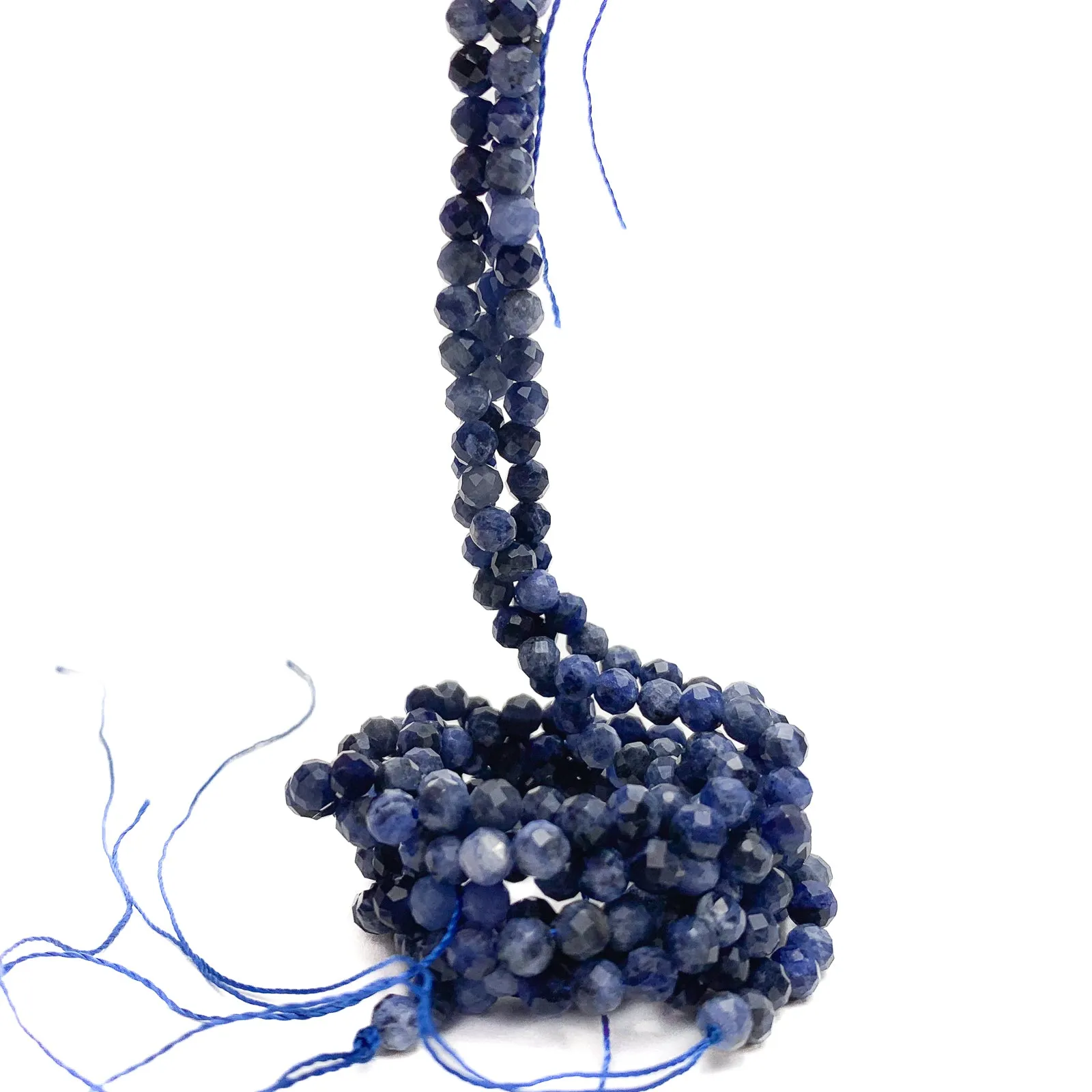 Sodalite 4.5mm Faceted Rounds Bead Strand