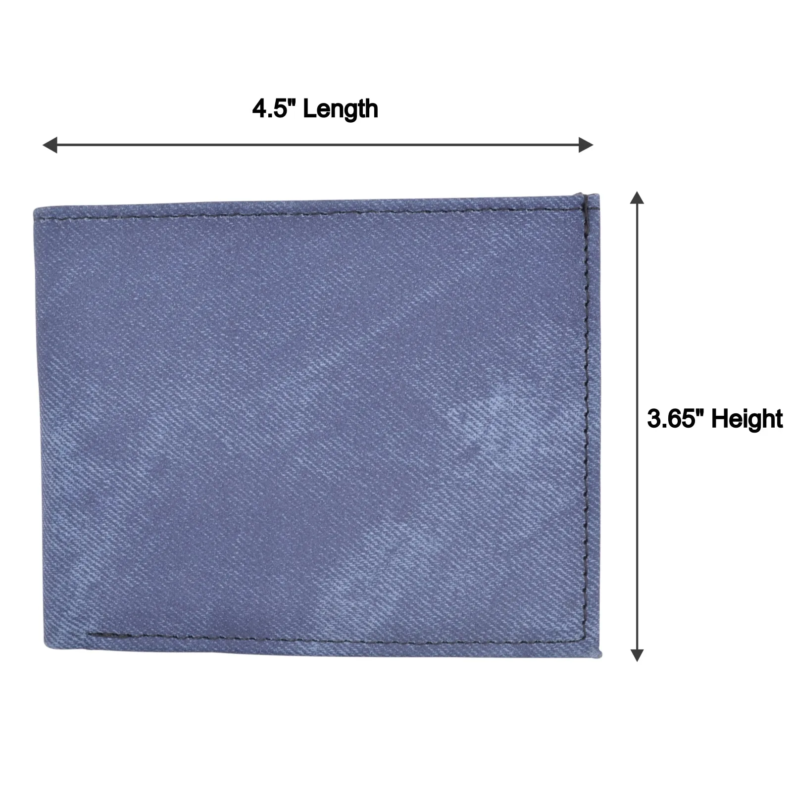 Swiss Marshall RFID Blocking Men's Vegan Leather 2 ID Windows Bifold Wallet