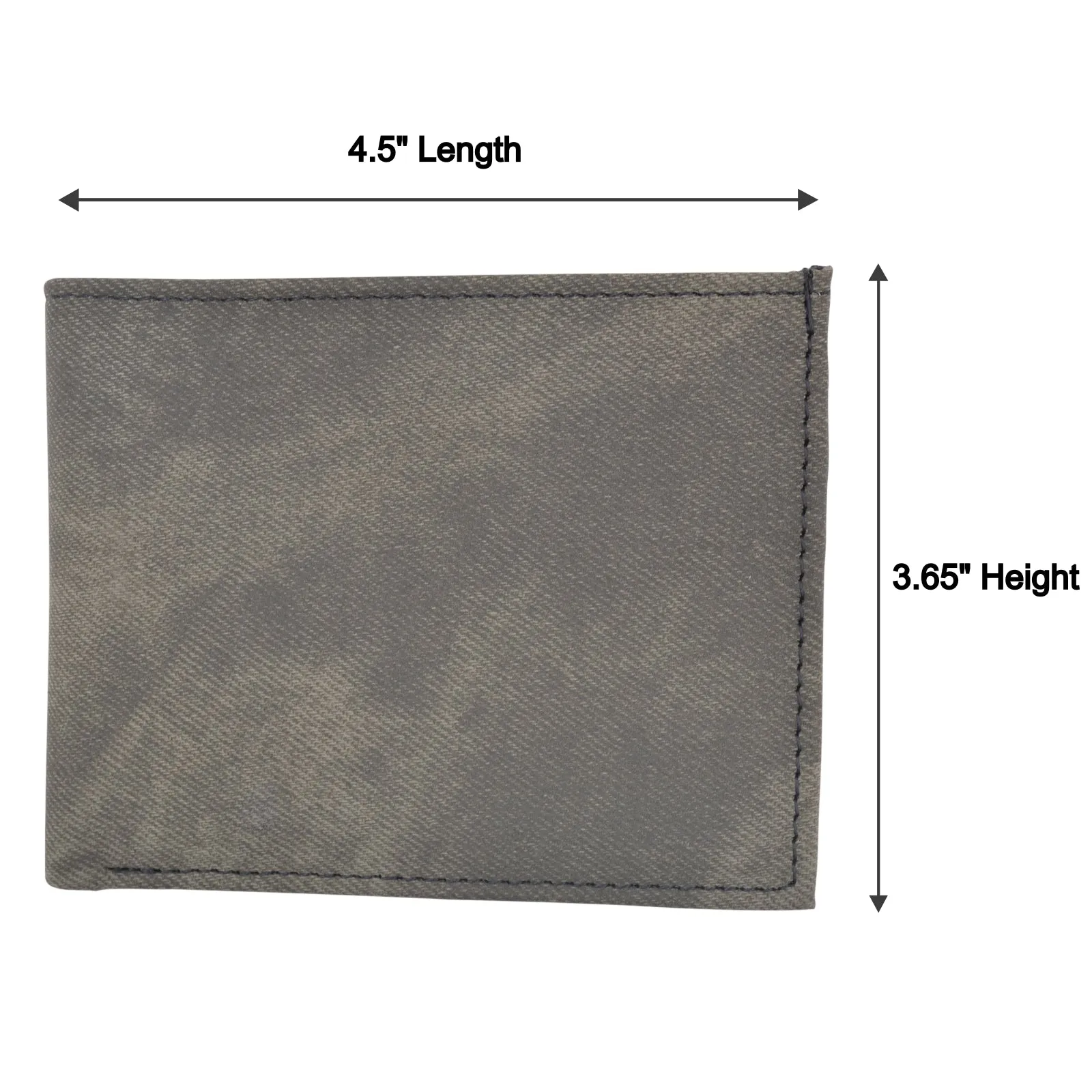 Swiss Marshall RFID Blocking Men's Vegan Leather 2 ID Windows Bifold Wallet