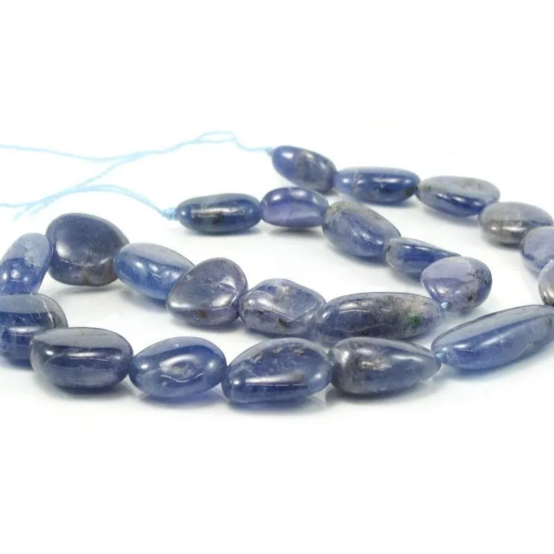 Tanzanite Graduated Smooth Nugget Strand