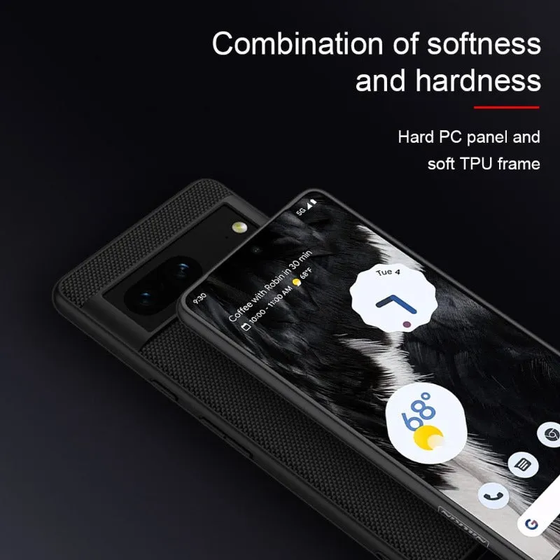 Textured Nylon Fiber Soft TPU Phone Case For Google Pixle 6A