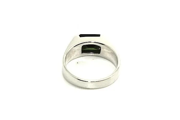 Tourmoline Unisex Flat Ring