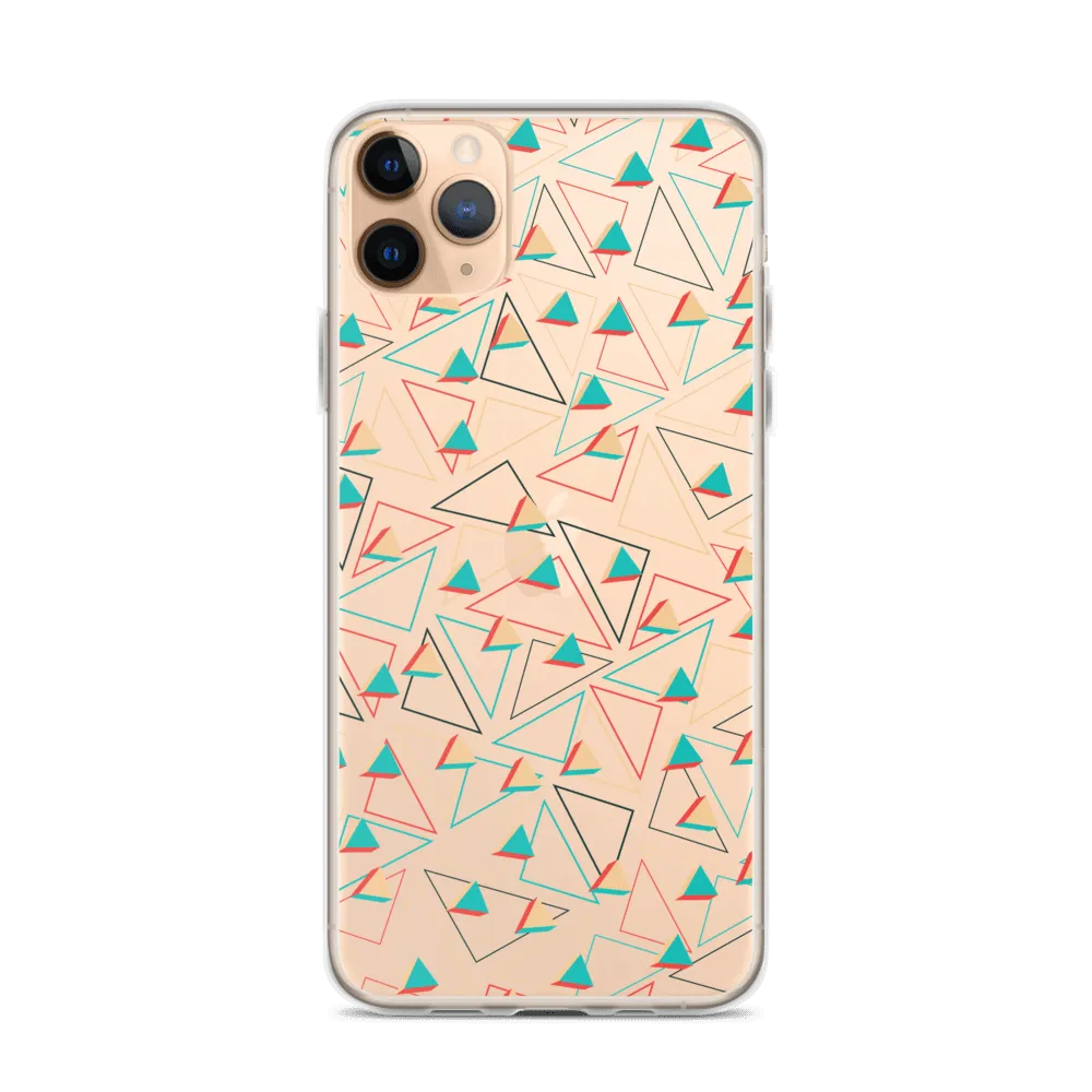 Triangular Candied Clear iPhone Case