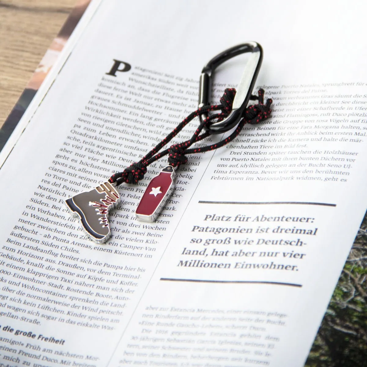 Troika Wanderfreund with Hiking Charms and Carabiner Clip