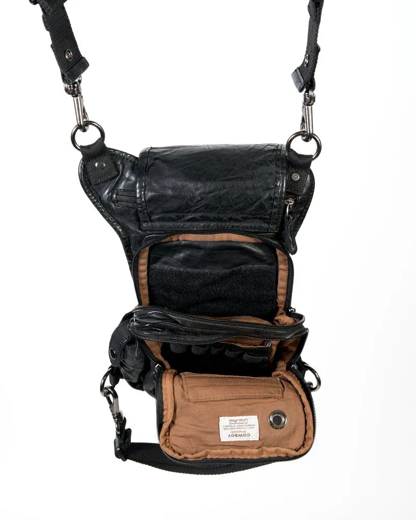 Ukoala Cowboy Black Leather Bag
