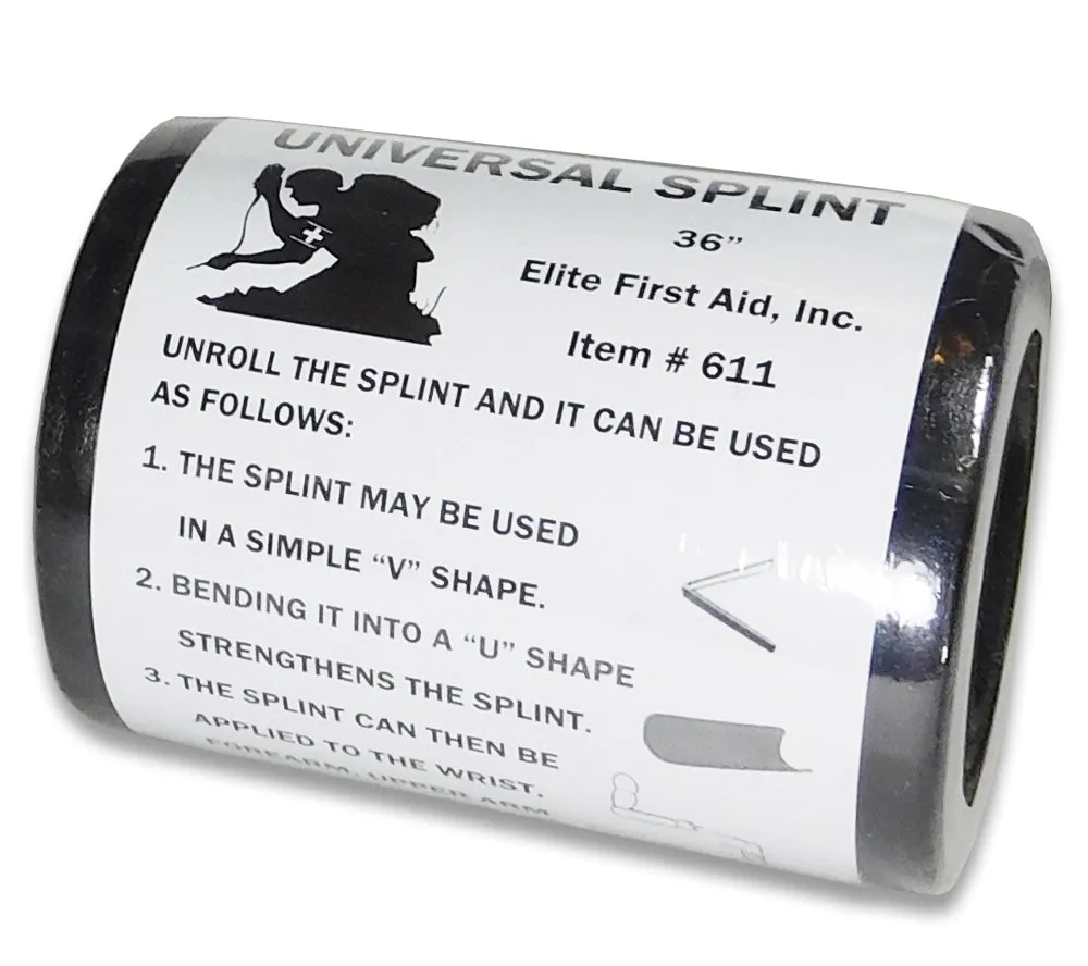 Universal Soft Shell Splint, 4.5" x 36", Black