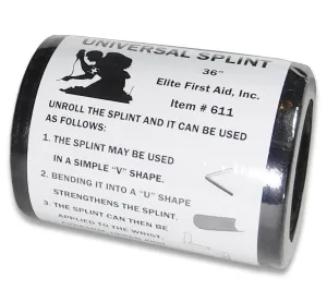 Universal Soft Shell Splint, 4.5" x 36", Black