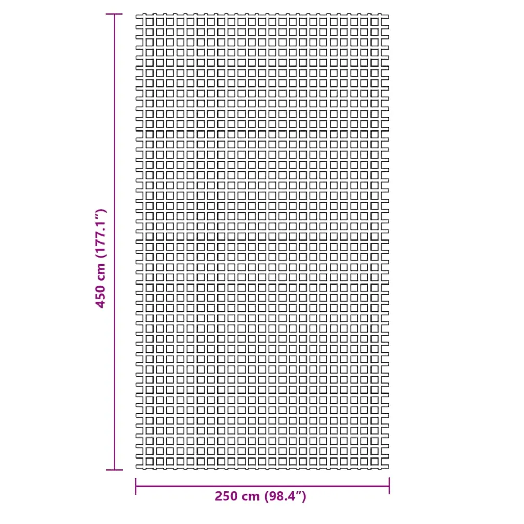 vidaXL Camping Floor Mat Blue 4.5x2.5 m