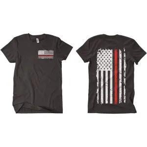 Vintage Flag Red Line Two-Sided T-Shirt Vintage Flag Red Line Two-Sided T-Shirt