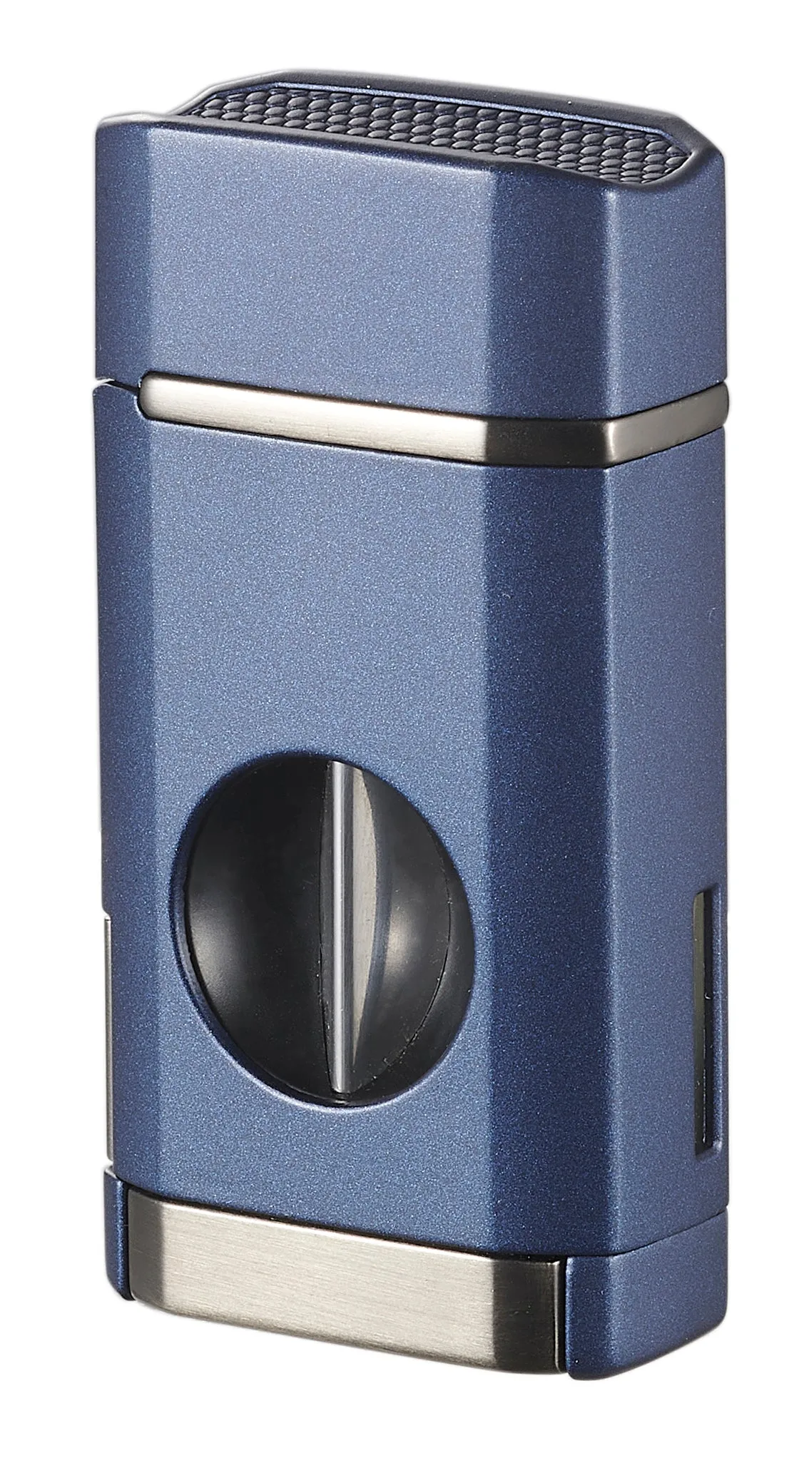 Visol Diablo Triple Torch Flame Lighter w/ Spring V Cutter - Navy Blue