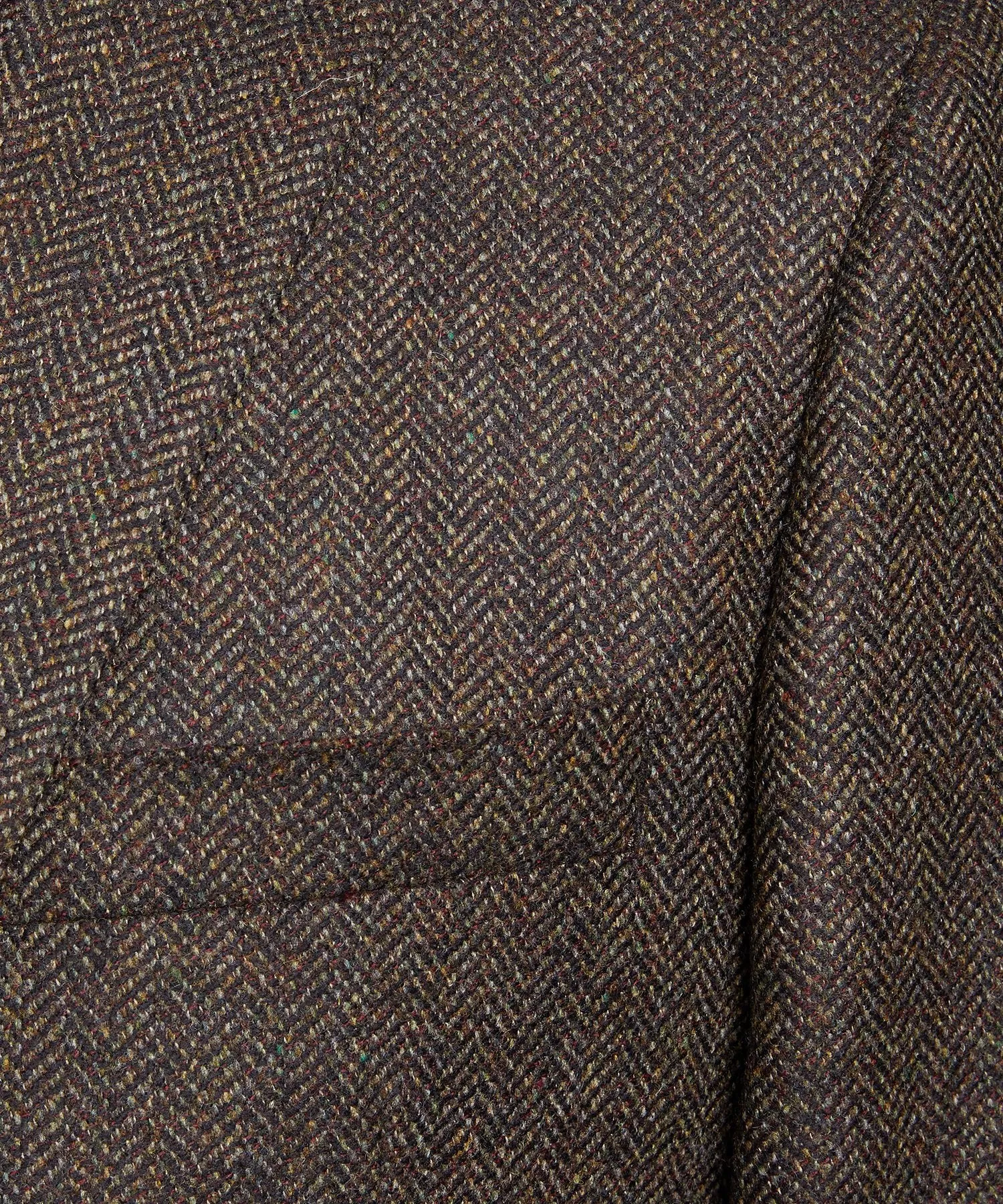 Wool Cashmere Herringbone Sutton Suit Jacket in Olive