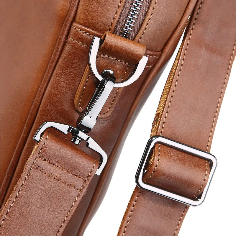 YAAGLE Genuine Leather Computer Messenger Handbag Briefcase YG7349