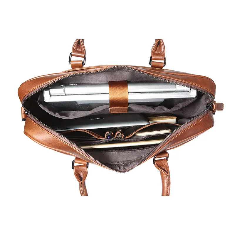 YAAGLE Genuine Leather Computer Messenger Handbag Briefcase YG7349